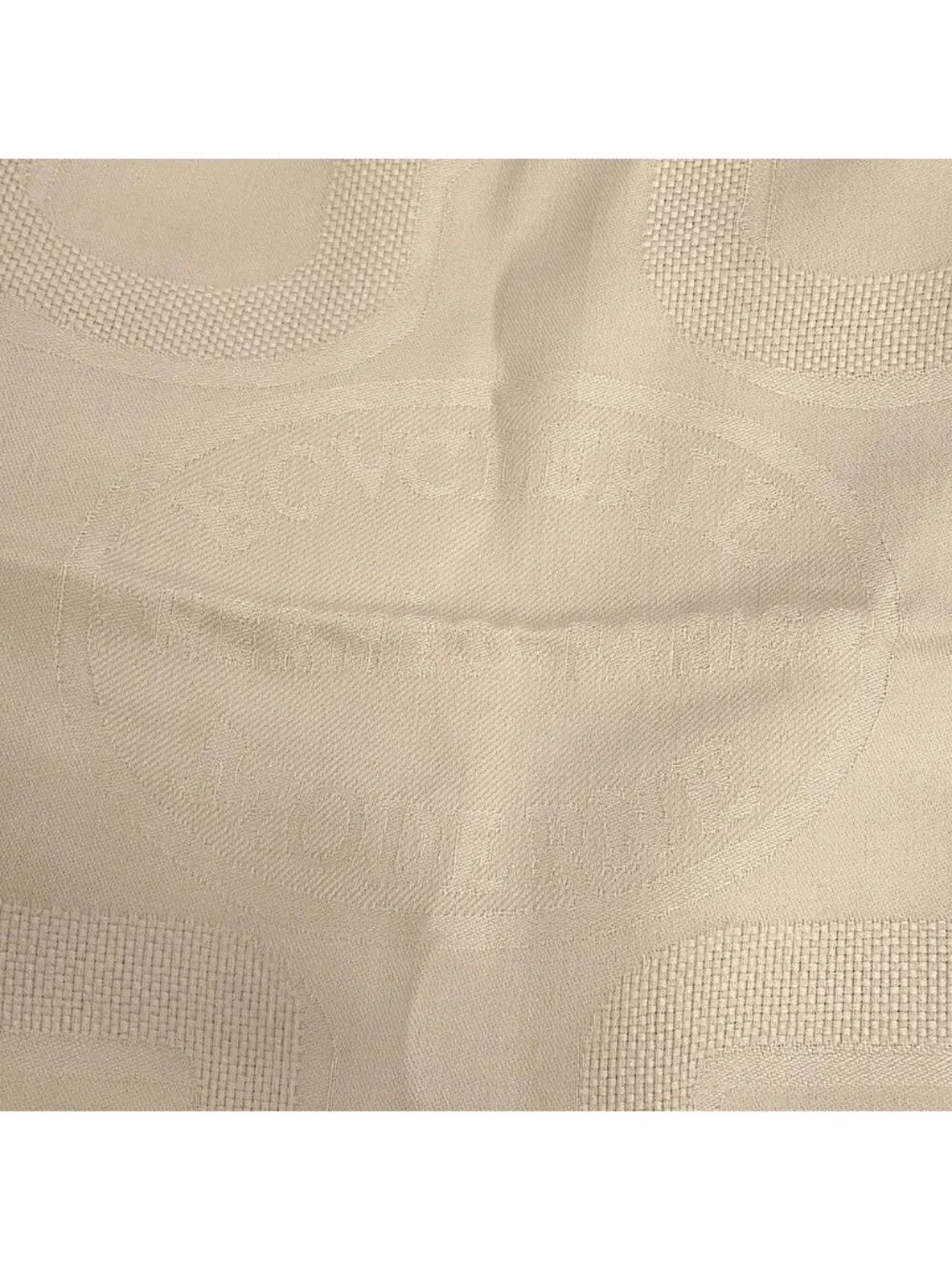 ★SOLD★ Hermes Shawl Carre 115 Modern Buckle Bouclerie Moderne Cashmere Silk Cles - Picture 5 of 7